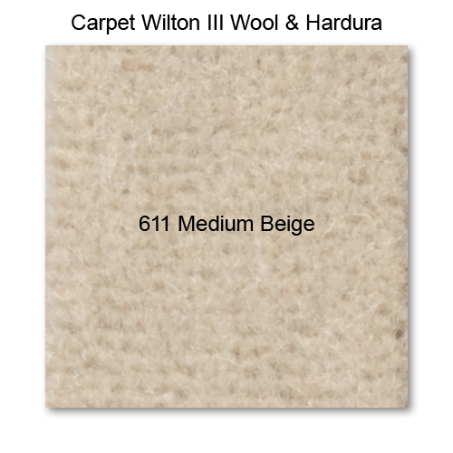 Carpet Wilton Wool III 611 Medium Beige, 42" wide