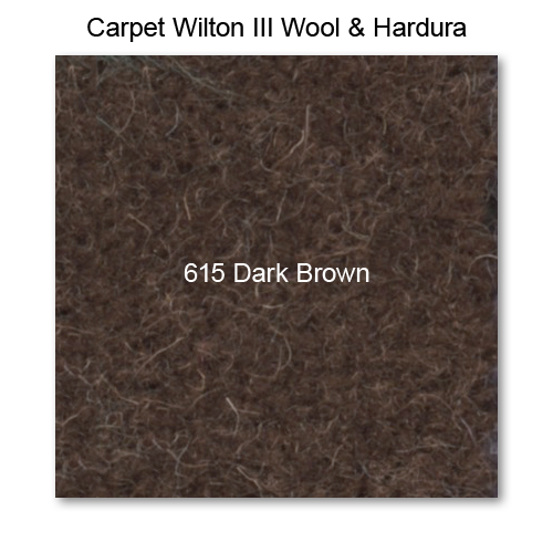 Carpet Wilton Wool III 615 Dark Brown, 42" wide