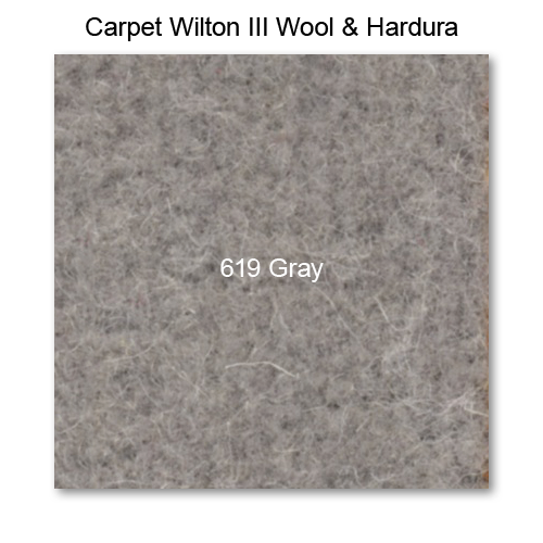 Carpet Wilton Wool III 619 Gray, 50" wide