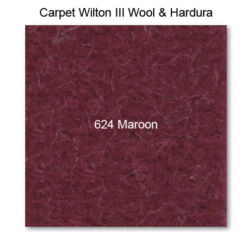 Carpet Wilton Wool III 624 Maroon, 40" wide
