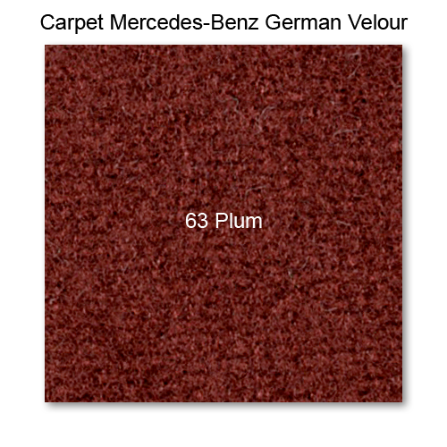 Carpet German Velour 63 Plum, 60" wide
