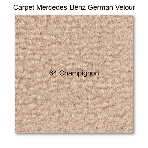 Carpet German Velour 64 Champignon, 60" wide
