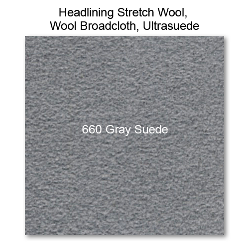 Headliner Material Ultrasuede raw material, 660 Gray 