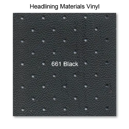 Vinyl Headliner raw material, 661 Black 