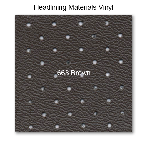 Vinyl Headliner raw material, 663 Brown 
