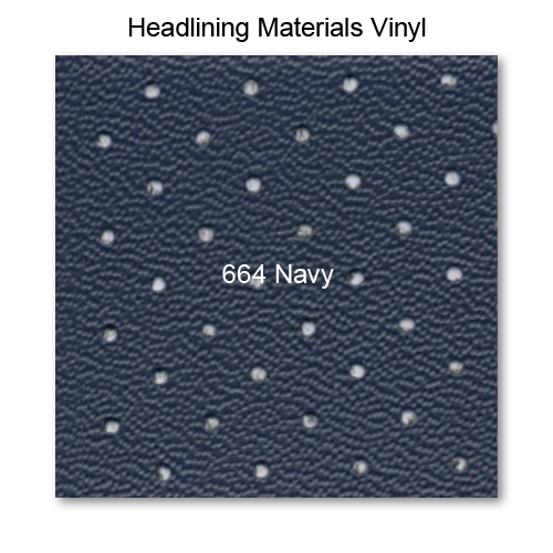 Vinyl Headliner raw material, 664 Navy 