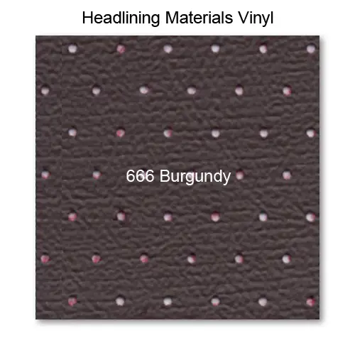 Vinyl Headliner raw material, 666 Burgundy 