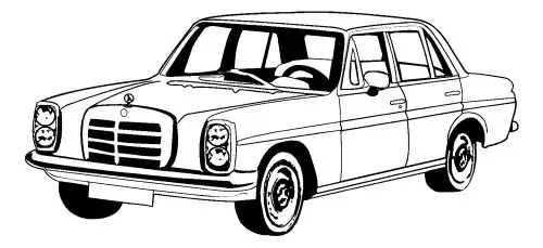 Carpet Kit for Mercedes 1968-1976, 114, Sedan, incl package tray material
