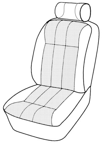 Jaguar XJ6 1993-1994, Seat Fnt Bottom, Leather, 4164E Buckskin, Style #4, Perf