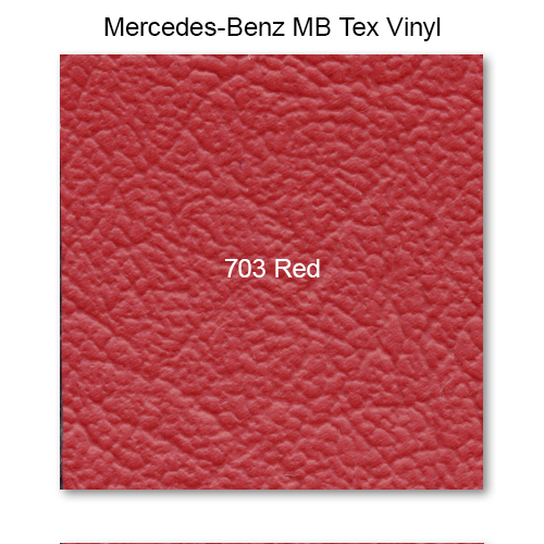 Mercedes 111 1963-1967, Seat Rr Bench Bottom, Vinyl, 703 Red