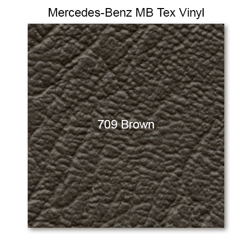 Mercedes 111 1960-1967, Armrest Fnt Single 17", Vinyl, 709 Dk Brown, Clmn Shift