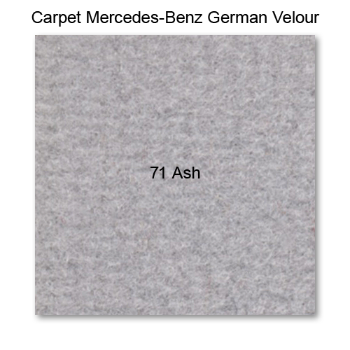 Carpet German Velour 71 Ash, 60" wide