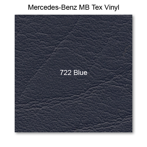 Mercedes 123 1983-1985, Seat Rr Split Bottom Dvr, Vinyl, 722 Blue, Wagon, Double Stitch