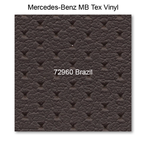 Mercedes, Seat Rr Backrest, Vinyl, 72960 Brazil, Sedan, Diamond, 6 Pleats, Single Stitch, MB TEX Only