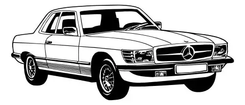 Mercedes, 1972-1975, Carpet Kit, Multiloop, 477 Blue, 107SLC, w-o insulating pad, Right Hand Drive, Vinyl Bi