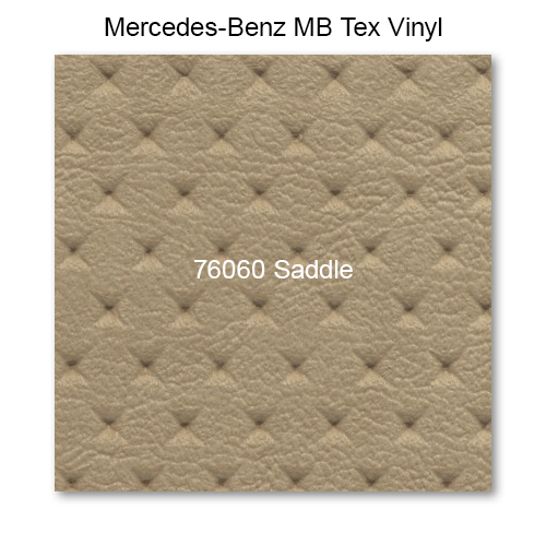 Mercedes, Seat Rr Backrest, Vinyl, 76160 Parchment, Sedan, Diamond, 6 Pleats, Single Stitch, MB TEX Only