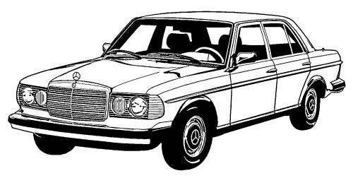 Mercedes, 1976-1982, W123, Carpet Kit, Multiloop, 471 Parchment, Sedan, Vinyl Binding