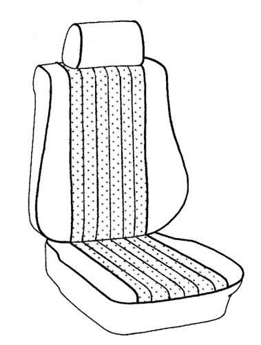 Mercedes 123 1980-1985, Headrest Fnt, Leather, 454 Palomino, Coupe, Style #2