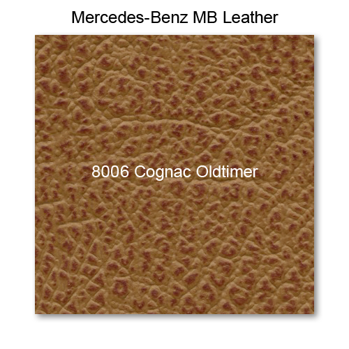 Mercedes 111 1961-1971, Headrest Fnt, Leather, 8006 Cognac