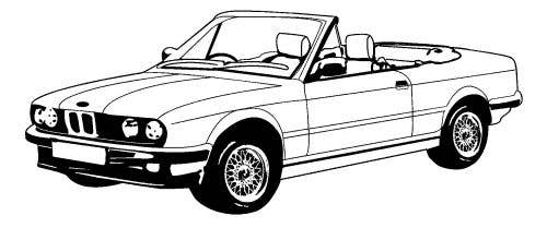 BMW E30 1987-1991, Seat Rr Backrest, Vinyl, 556 Carmine, M3 Coupe