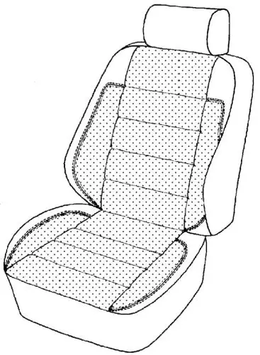 Mercedes 124 1992-1995, Seat Front Set, Style #4