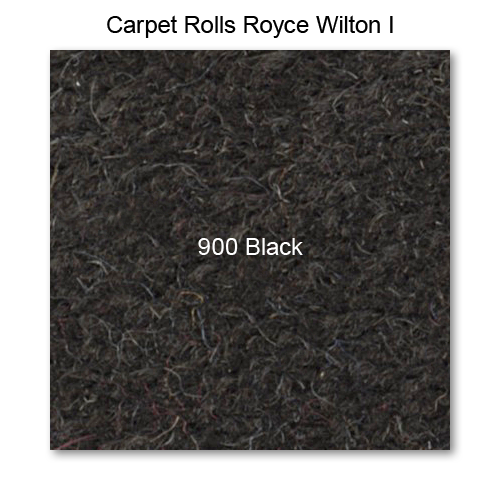 Carpet Wilton Wool I 900 Black, 40" wide