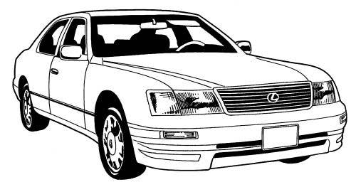 Lexus SC 1991-1998, Seat Rr Bench Backrest, Leather, 88 Taupe, Plain
