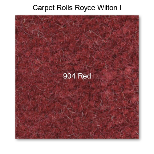 Carpet Wilton Wool I 904 Red, 40" wide