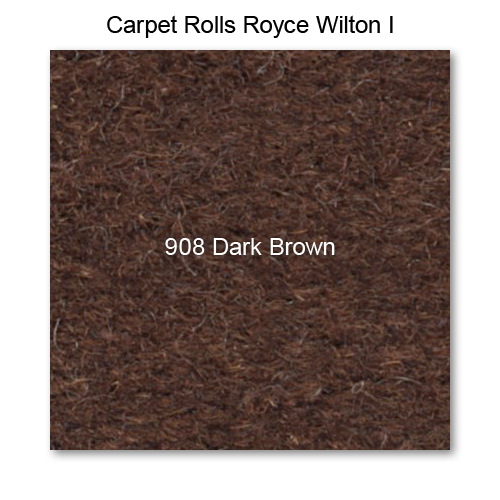 Carpet Wilton Wool I 908 Dark Brown, 40" wide