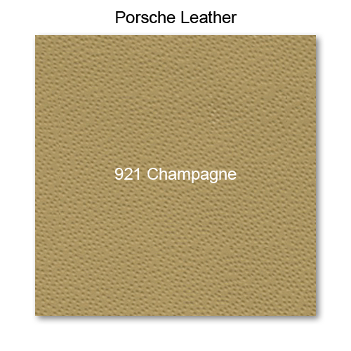 Mercedes 1960-1965, Seat Fnt Bench Bottom, Leather, 921 Champagne, Bench Seat, Plain Insert, Blind Stitch