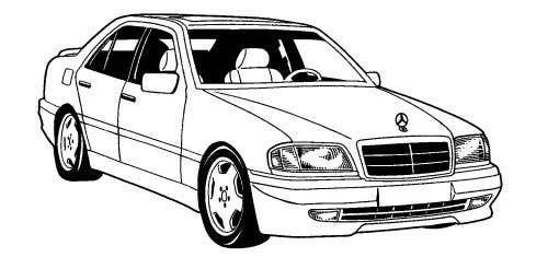Mercedes 202 1994-2000, Seat Rr Bottom, Vinyl, 766 Parchment, All Vinyl