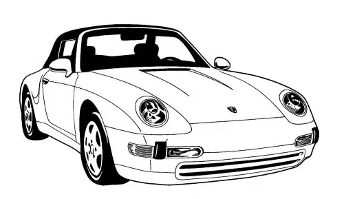 Porsche, 1996-1998, 911, Carpet Floor Set of 4, Sliverknit, Targa, Automatic Transmission, Includes Insulation