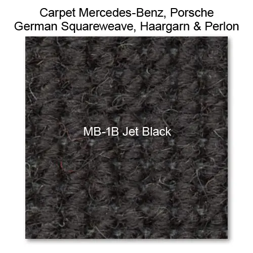 Carpet German Square Weave MB-1B Jet Black, 80" wide