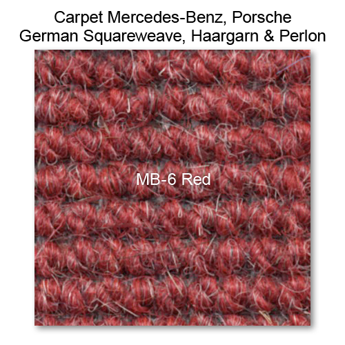 Carpet German Squareweave MB-6 Red, 80" wide