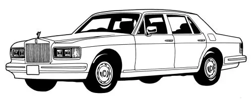 Rolls Royce 1986-1989, Seat Rear Set, Corniche Cab, 3997E Piping