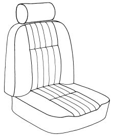 Jaguar XJ6 1983-1987, Seat Fnt Backrest, Vinyl, 5018 Saville