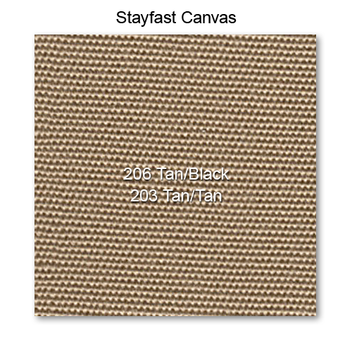 Canvas Topping Material Stayfast 60" Wide, 206 Tan-Black